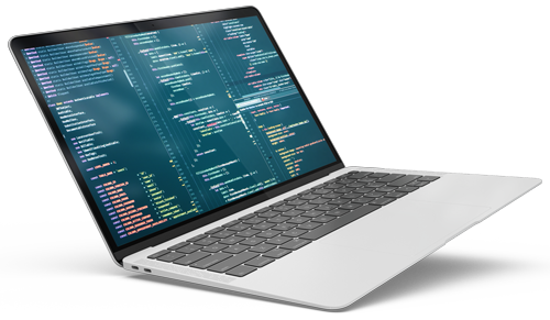 Laptop Code Mockup