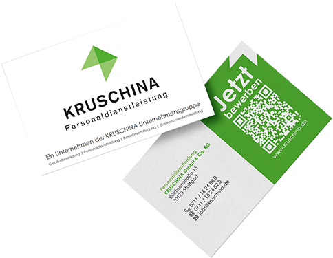 Kruschina Bewerber-Visitenkarten-Mockup